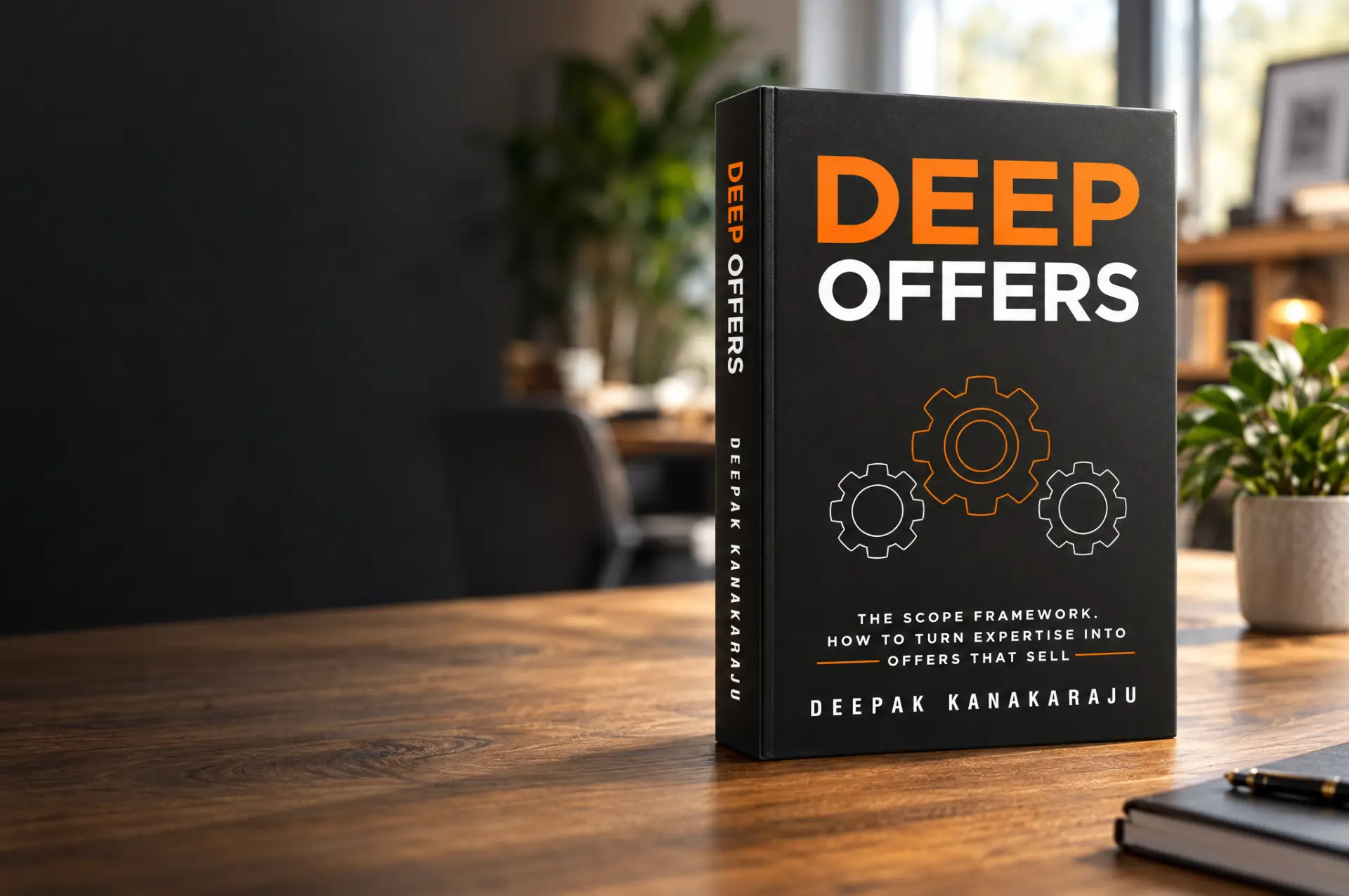 Deep Offers Mastery box by Deepak Kanakaraju on a wooden desk